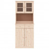 Kredens ALTA, 77x35x188 cm, lite drewno sosnowe