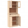 Kredens ALTA, 77x35x188 cm, lite drewno sosnowe
