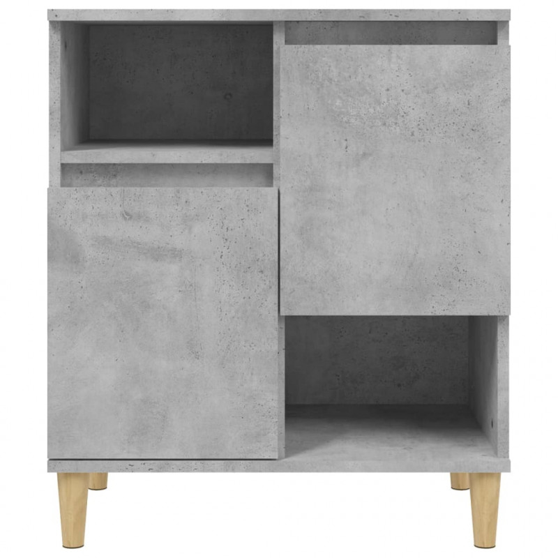 Komody, 3 szt., szarość betonu, 60x35x70 cm
