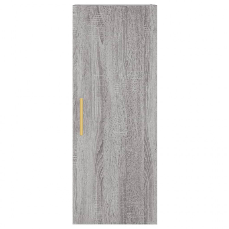 Wysoka szafka, szary dąb sonoma, 34,5x34x180 cm
