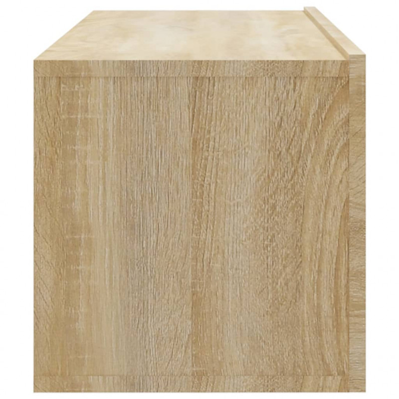 Szafki ścienne TV, 4 szt., dąb sonoma, 100x30x30 cm
