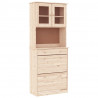 Kredens ALTA, 77x35x188 cm, lite drewno sosnowe