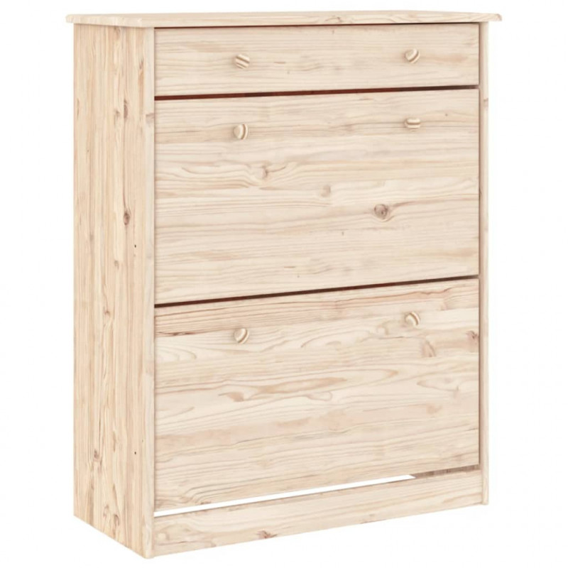 Kredens ALTA, 77x35x188 cm, lite drewno sosnowe