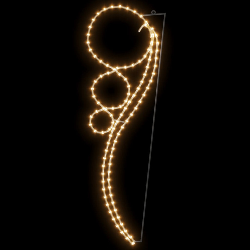 Lampki w kształcie obręczy, 8 szt., ciepła biel 111,5x35x4,5 cm