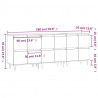 Szafki, 3 szt., szarość betonu, materiał drewnopochodny