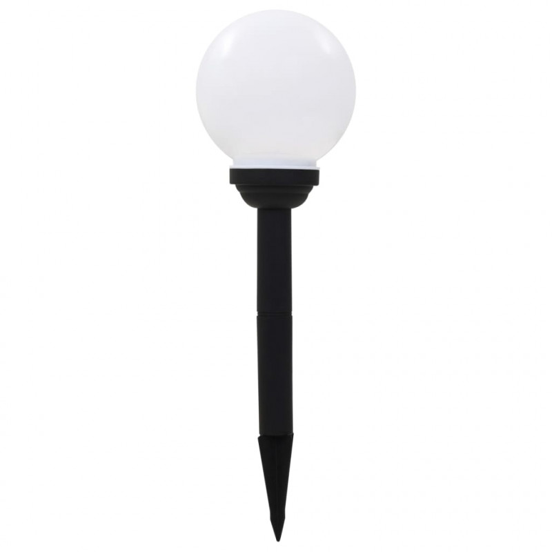 Lampy solarne do ogrodu, 6 szt., LED, kuliste, 20 cm, RGB