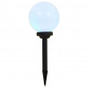 Lampy solarne do ogrodu, 6 szt., LED, kuliste, 20 cm, RGB