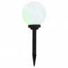 Lampy solarne do ogrodu, 6 szt., LED, kuliste, 20 cm, RGB