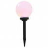 Lampy solarne do ogrodu, 6 szt., LED, kuliste, 20 cm, RGB