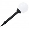 Lampy solarne do ogrodu, 6 szt., LED, kuliste, 20 cm, RGB