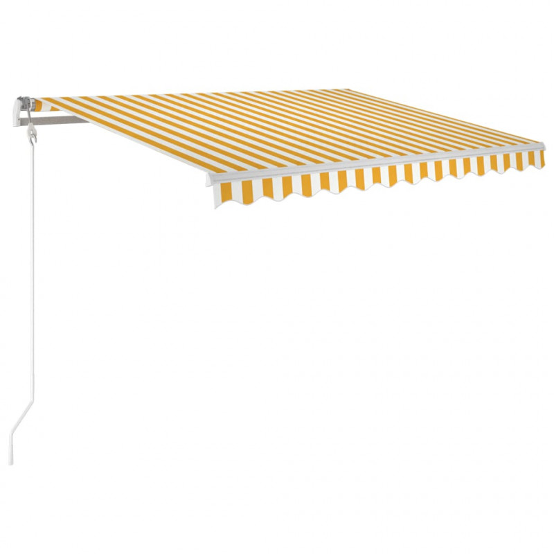 Automatycznie zwijana markiza, LED i czujnik wiatru, 350x250 cm