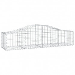 Kosze gabionowe, 14 szt, 200x50x40/60 cm, galwanizowane żelazo