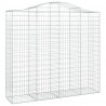 Kosze gabionowe, 7 szt, 200x50x180/200 cm, galwanizowane żelazo