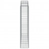 Kosze gabionowe, 2 szt, 200x50x200/220cm, galwanizowane żelazo