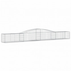 Kosze gabionowe, 5 szt, 400x50x40/60 cm, galwanizowane żelazo