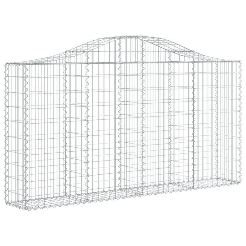 Kosze gabionowe, 30 szt, 200x30x100/120cm, galwanizowane żelazo