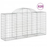 Kosze gabionowe, 20 szt, 200x50x100/120cm, galwanizowane żelazo
