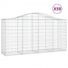 Kosze gabionowe, 50 szt, 200x50x100/120cm, galwanizowane żelazo