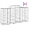 Kosze gabionowe, 30 szt, 200x50x100/120cm, galwanizowane żelazo