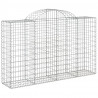 Kosze gabionowe, 15 szt, 200x50x120/140cm, galwanizowane żelazo