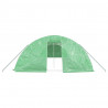 Szklarnia ze stalową ramą, zielona, 60 m², 12x5x2,3 m