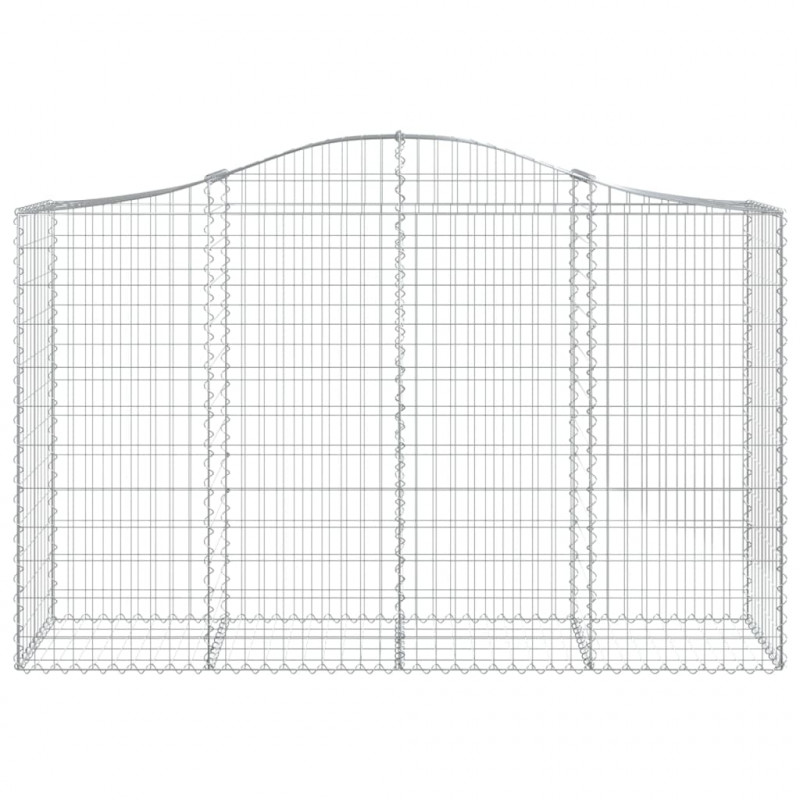 Kosze gabionowe, 30 szt, 200x50x120/140cm, galwanizowane żelazo