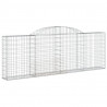 Kosze gabionowe, 25 szt, 300x30x100/120cm, galwanizowane żelazo