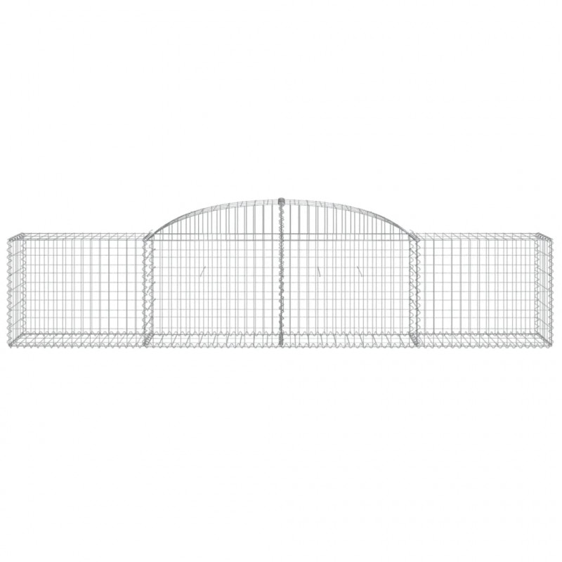 Kosze gabionowe, 20 szt., 300x50x60/80 cm, galwanizowane żelazo