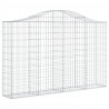 Kosze gabionowe, 20 szt, 200x30x120/140cm, galwanizowane żelazo