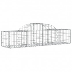 Kosze gabionowe, 20 szt, 200x50x40/60 cm, galwanizowane żelazo