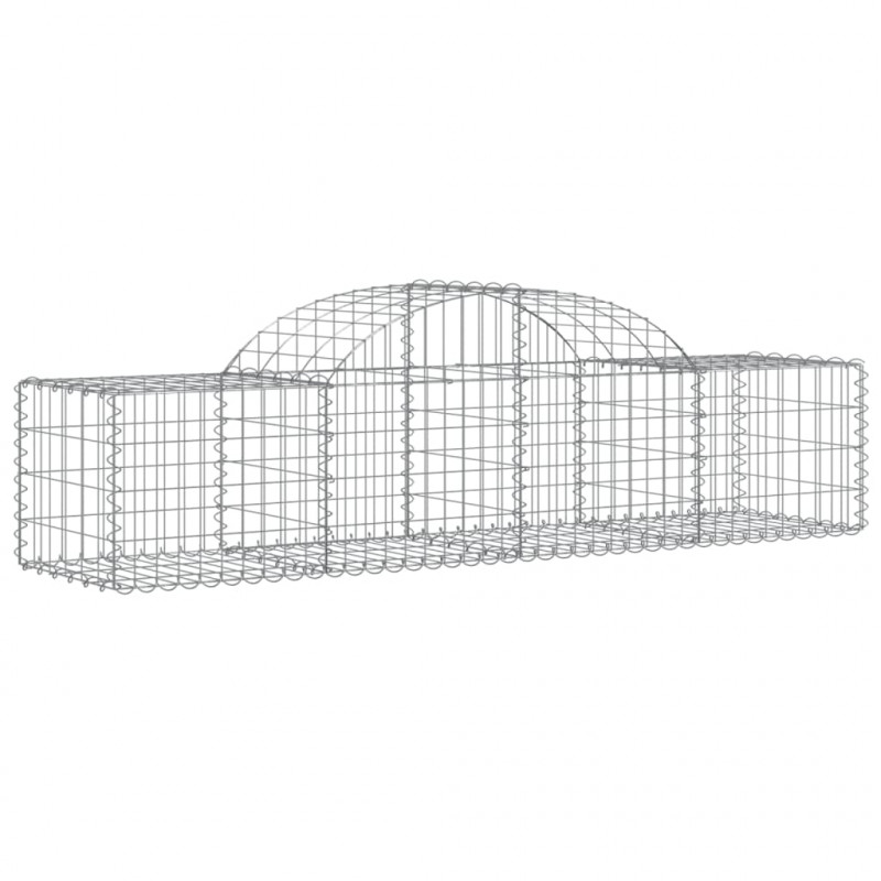 Kosze gabionowe, 20 szt, 200x50x40/60 cm, galwanizowane żelazo