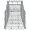 Kosze gabionowe, 20 szt, 200x50x40/60 cm, galwanizowane żelazo