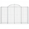 Kosze gabionowe, 20 szt, 200x50x120/140cm, galwanizowane żelazo