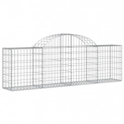 Kosze gabionowe, 25 szt, 200x30x60/80 cm, galwanizowane żelazo