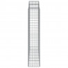 Kosze gabionowe, 8 szt, 200x50x200/220 cm, galwanizowane żelazo