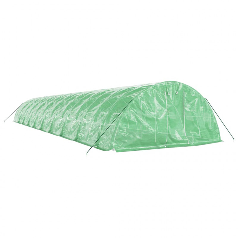 Szklarnia ze stalową ramą, zielona, 100 m², 20x5x2,3 m