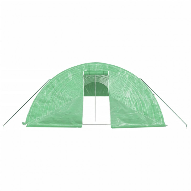 Szklarnia ze stalową ramą, zielona, 120 m², 24x5x2,3 m