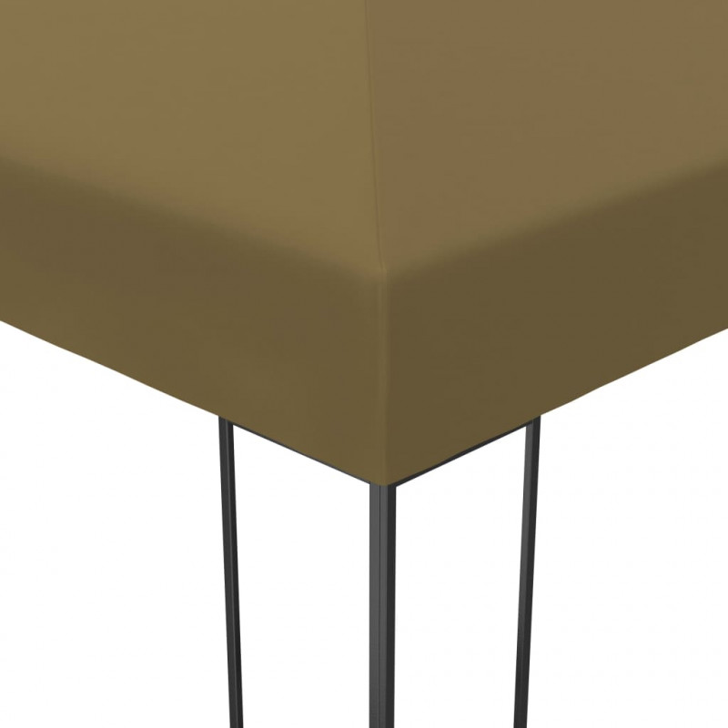 Altana ze sznurem lampek LED, 3x4 m, kolor taupe