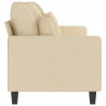 3-osobowa sofa, kremowa, 180 cm, tapicerowana tkaniną