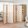 Parawan 4-panelowy, kremowy, 280 x 180 cm
