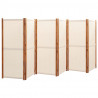 Parawan 6-panelowy, kremowy, 420 x 180 cm