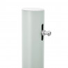 Wysuwana markiza boczna na taras, 100 x 300 cm, niebieska