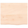 Półka, 60x50x(2-4) cm, surowe lite drewno dębowe