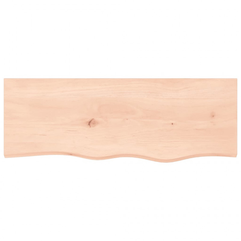 Półka, 80x30x(2-6) cm, surowe lite drewno dębowe