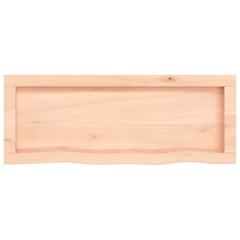 Półka, 80x30x(2-6) cm, surowe lite drewno dębowe