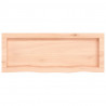 Półka, 80x30x(2-6) cm, surowe lite drewno dębowe
