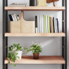 Półka, 80x50x(2-6) cm, surowe lite drewno dębowe