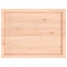 Półka, 80x60x(2-4) cm, surowe lite drewno dębowe