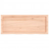 Półka, 100x40x(2-6) cm, surowe lite drewno dębowe