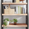Półka, 100x60x(2-6) cm, surowe lite drewno dębowe